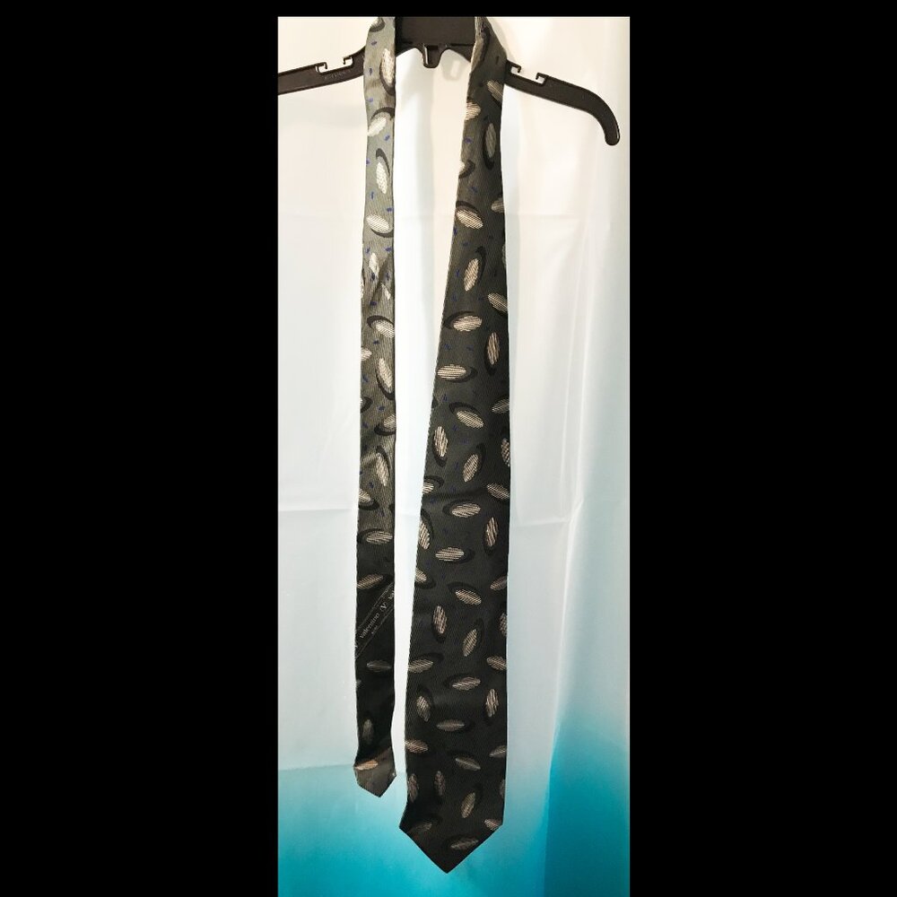 Vintage Valentino Silk geometric Pattern Tie